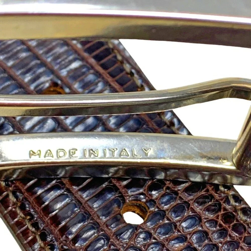 Jose Luis Genuine‎ Snakeskin Belt Italian Buckle Made in the USA